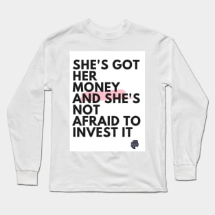 Women with Money (Pink) Long Sleeve T-Shirt